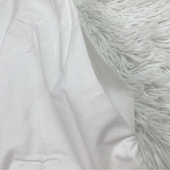 J Crew short sleeve Jolie dress in eyelet cotton poplin button front in white - Picture 6 of 12